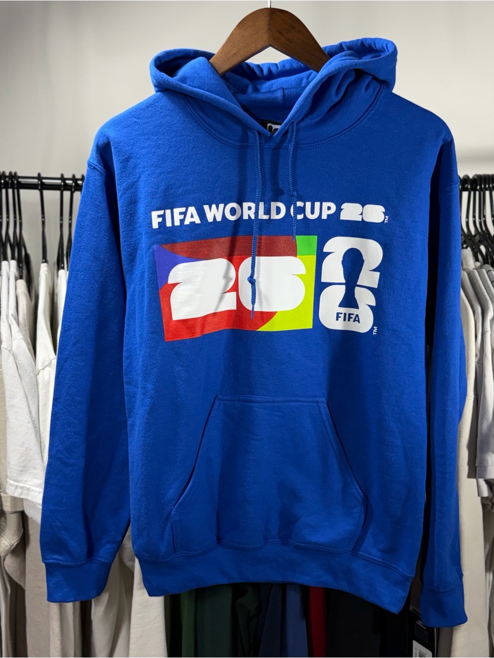 Blue World Cup 2026 Graphic Hoodie